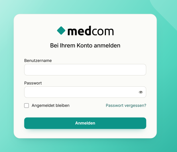 Anmeldefenster