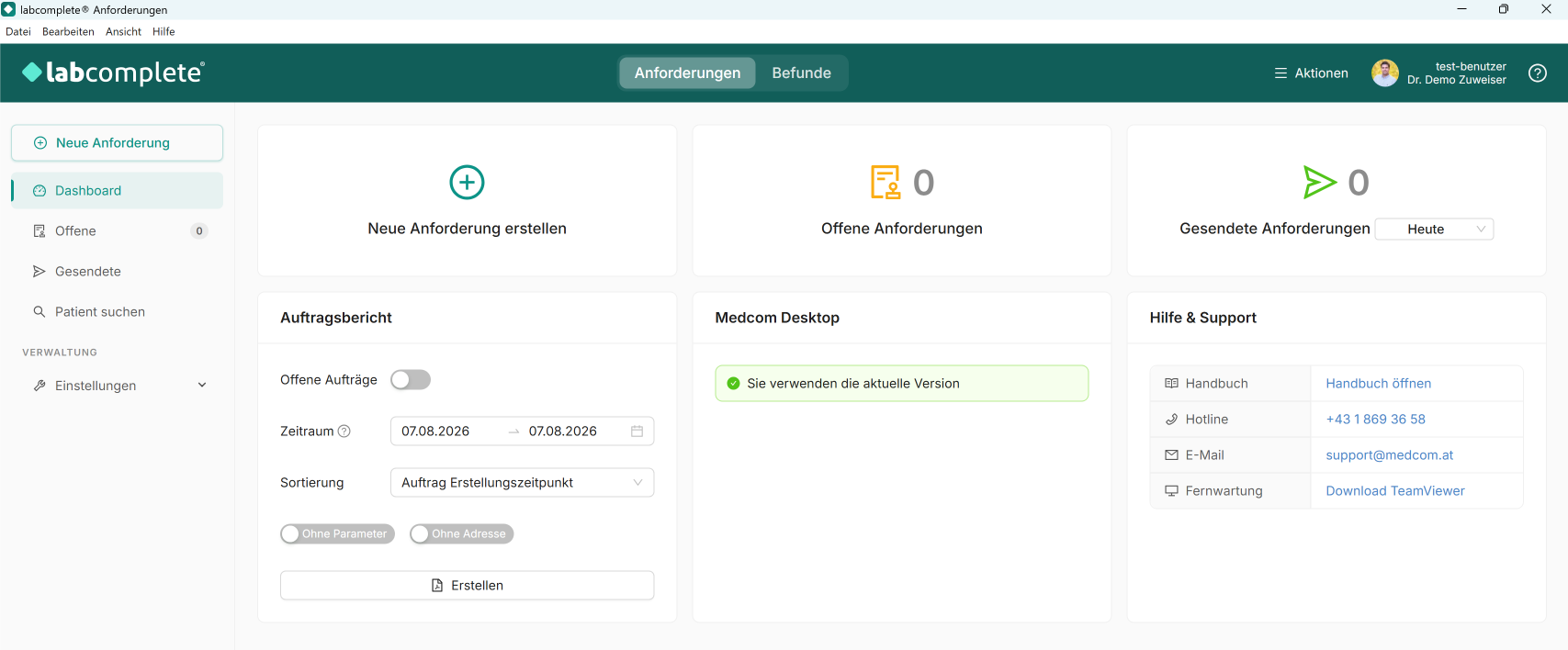 Dashboard – die Gesamtübersicht